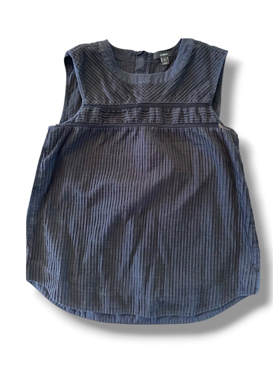 J. Crew Tops - J Crew pleated cotton sleeveless top